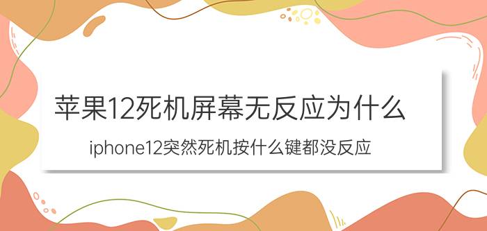 苹果12死机屏幕无反应为什么 iphone12突然死机按什么键都没反应？